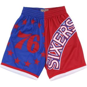 Mitchell & Ness, Training Shorts Blauw, Heren, Maat:XL