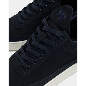 Filling Pieces, Schoenen, Heren, Blauw, 45 EU, Low Top Ripple Nubuck Navy