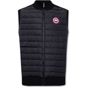 Canada Goose, Jassen, Heren, Zwart, S, Wol, Gewatteerd vest