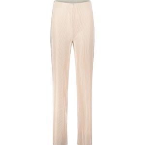 Betty & Co, Broeken, Dames, Beige, 3Xl, Geplooide rechte pijp broek