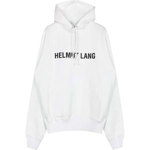 Helmut Lang, Sweatshirts & Hoodies, Heren, Wit, M, Katoen, Hoodies