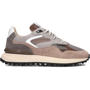 Floris van Bommel, Schoenen, Heren, Veelkleurig, 42 EU, Leer, Taupe Suede Lage Sneakers Sfm-10159