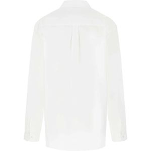 Y/Project, Blouses & Shirts, Dames, Wit, M, Witte Poplin Overhemd