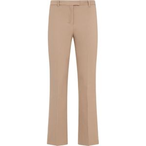 Max Mara, Broeken, Dames, Beige, 2Xs, Katoen, Nude & Neutrals Katoenmix Broek