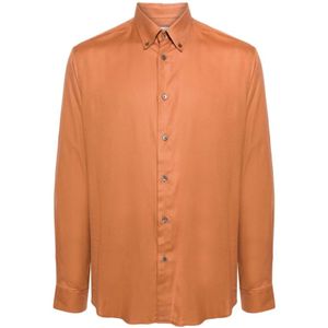 PS By Paul Smith, Overhemden, Heren, Oranje, XL, Katoen, Oranje Shirt Collectie