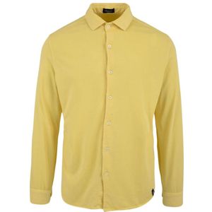 Drumohr, Gele Overhemden voor Heren Geel, Heren, Maat:S