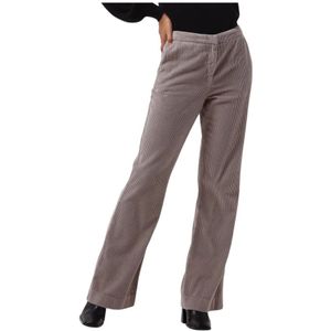 By-Bar, Broeken, Dames, Beige, S, Beige Rib Pant Dames Broek