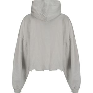 Balenciaga, Sweatshirts & Hoodies, Dames, Grijs, M, Katoen, Hoodie met logoprint