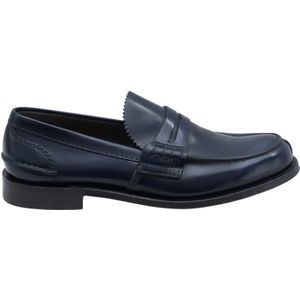 Church's, Klassieke leren mocassin Blauw, Heren, Maat:42 EU