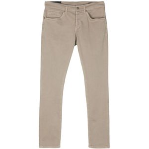 Dondup, Broeken, Heren, Beige, W30, Slim-fit Jeans