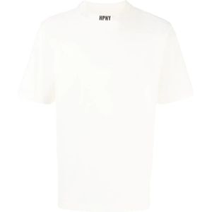 Heron Preston, Tops, Heren, Wit, M, Katoen, T-Shirts