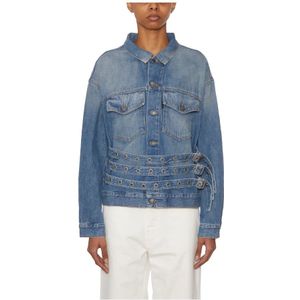 Haikure, Jassen, Dames, Blauw, M, Denim, Denim Jack