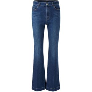 Marc Cain, Olifant Flared Jeans Blauw, Dames, Maat:L