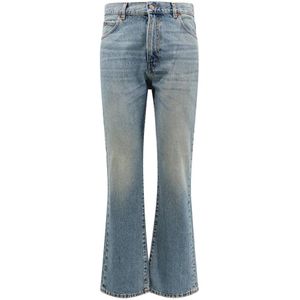 Haikure, Katoenen jeans met achterlogo patch Blauw, Heren, Maat:W36