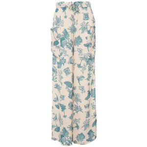 Aniye By, Wijde broek met print Blauw, Dames, Maat:S