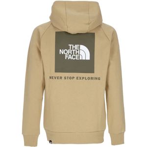 The North Face, Sweatshirts & Hoodies, Heren, Beige, XL, Katoen, Redbox Hoodie Raglan Langemouw Sweatshirt