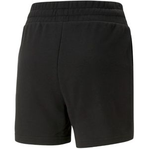 Puma, Korte broeken, Dames, Zwart, M, Klassieke Pintuck Shorts