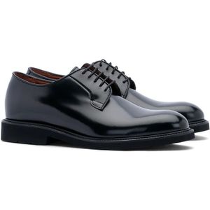 Lottusse, Schoenen, Heren, Zwart, 40 EU, Klassieke Business Derby Schoenen