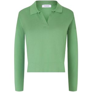 Gran Sasso, Tops, Dames, Groen, S, Katoen, Klassieke Polo Shirt