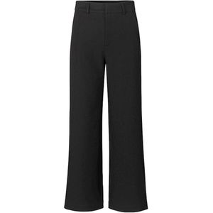 mbyM, Broeken, Dames, Zwart, XS, Polyester, Zwarte Wijde Pijp Highwaisted Pantalon