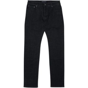 Brooks Brothers, Jeans, Heren, Zwart, W36, Katoen, Zwarte jeans met 5 pocket