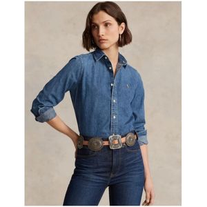 Polo Ralph Lauren, Blouses & Shirts, Dames, Blauw, XS, Denim, Ralph Lauren Denim Overhemd