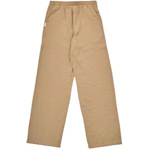 Family First, Zachte Cupro Beige Broek Bruin, Heren, Maat:2XL