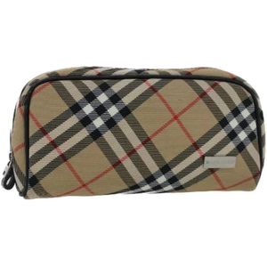 Burberry Vintage, Pre-owned, Dames, Beige, ONE Size, Nylon, Pre-owned Nylon wallets
