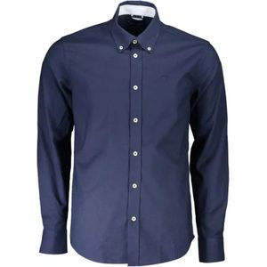 North Sails, Overhemden, Heren, Blauw, XL, Katoen, Blauw Katoenen Overhemd, Lange Mouwen, Regular Fit