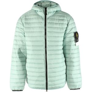 Stone Island, Jassen, Heren, Groen, 2Xl, Nylon, Groene Loom Geweven Kamers Jas