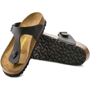 Birkenstock, Schoenen, Dames, Zwart, 36 EU, Gizeh Birko-Flor Sandalen