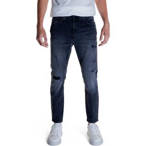 Antony Morato, Jeans, Heren, Zwart, W34, Katoen, Cropped Jeans Collectie Katoen Elastaan