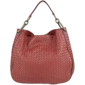 Bottega Veneta Vintage, Pre-owned Rode Leren Bottega Veneta Tas Rood, Dames, Maat:ONE Size