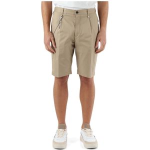 Antony Morato, Korte broeken, Heren, Beige, S, Katoen, Katoenen Bermuda Shorts Regular Fit