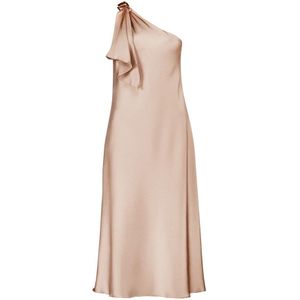 vera mont, Kleedjes, Dames, Geel, 2Xl, One-Shoulder Cocktailjurk met Ruche