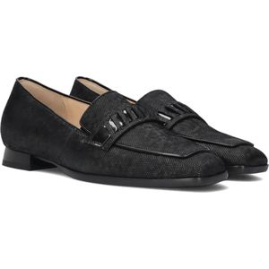 Hassia, Schoenen, Dames, Zwart, 36 1/2 EU, Leer, Zwarte Leren Loafers voor Dames