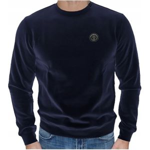 Plein Sport, Sweatshirts & Hoodies, Heren, Blauw, M, Katoen, Heren Crewneck Sweatshirt Logo Print