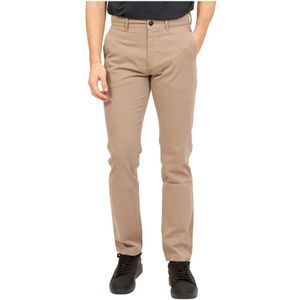 Hugo Boss, Broeken, Heren, Bruin, W33 L32, Katoen, Bruine Chino Broek