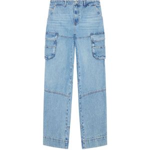 Diesel, Jeans, Heren, Blauw, W27 L30, Katoen, Straight Jeans - D-Fish