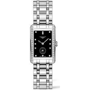 Longines, Dolcevita Quartz Horloge 23x 37 mm Zwart, Dames, Maat:ONE Size