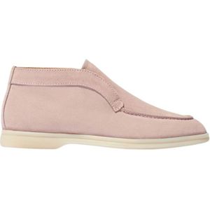 Scarosso, Schoenen, Dames, Roze, 37 1/2 EU, Suède, Roze Suède Enkellaarzen