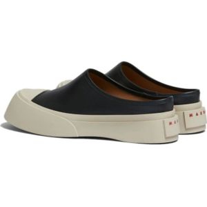 Marni, Schoenen, Heren, Zwart, 44 EU, Leer, Zwarte Slip-On Sneakers