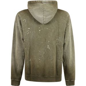 Dsquared2, Sweatshirts & Hoodies, Heren, Groen, M, Katoen, Casual Sweatshirt voor Mannen