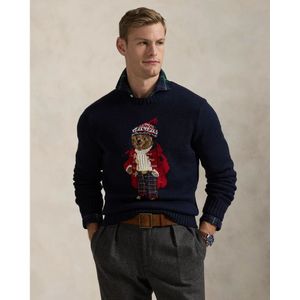 Ralph Lauren, Truien, Heren, Zwart, M, Katoen, Trek Polo Beer