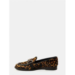 Roberto Festa, Schoenen, Dames, Bruin, 37 EU, Leer, Luipaardprint Loafers - Dames Lage Schoenen