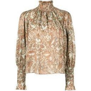 Ulla Johnson, Betoverende Blouse Collectie Beige, Dames, Maat:S