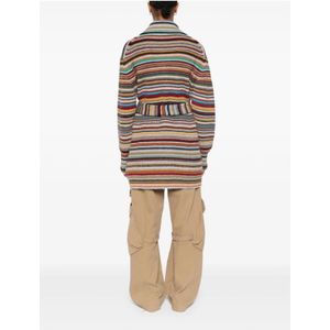 PS By Paul Smith, Truien, Dames, Veelkleurig, S, Maxi Cardigan Multi Colour Sweaters