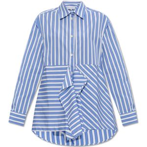 JW Anderson, Blouses & Shirts, Dames, Blauw, XS, Katoen, Katoenen shirt