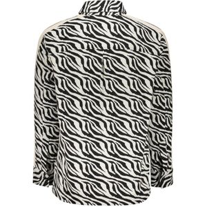 Palm Angels, Overhemden, Heren, Veelkleurig, M, Katoen, Zebra Motief Lange Mouw Shirt