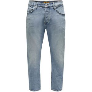 Only & Sons, Jeans, Heren, Blauw, W33 L32, Onlyensons Onsavi Comfort L. Blue 4934 Jeans N